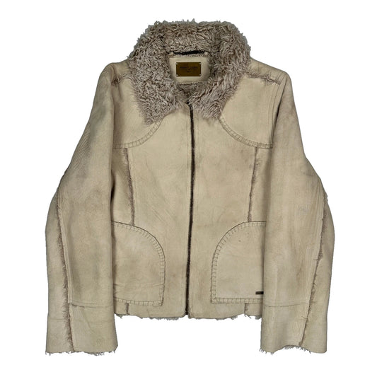 Point Zero Jacket - Medium Cream Suede