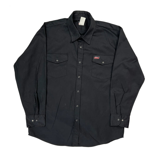 Dickies Shirt - Large Black Polyester Blend