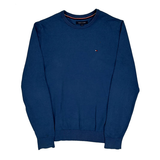 Classic Design Tommy Hilfiger Jumper - Medium Blue Cotton