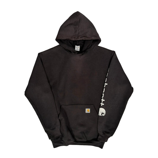 Carhartt Hoodie - Medium Black Cotton Blend