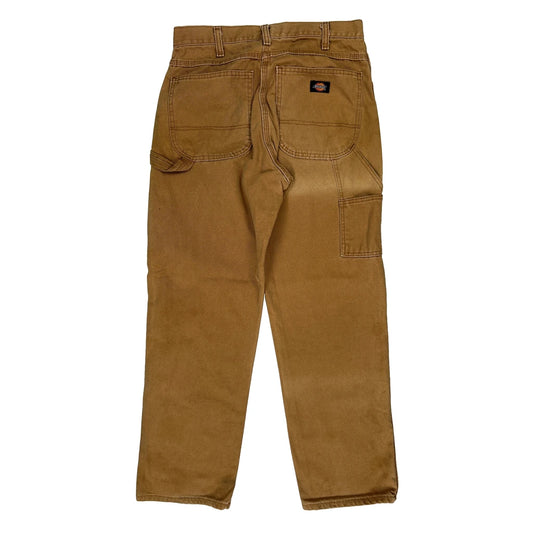 Dickies Carpenter Trousers - 32W 29L Brown Cotton