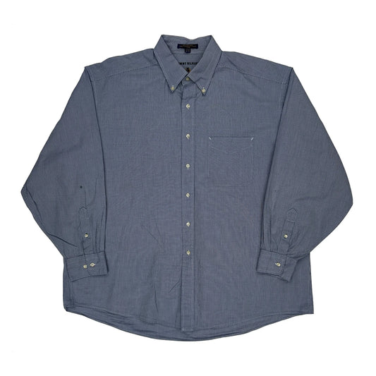 Tommy Hilfiger Checked Shirt - XL Blue Cotton