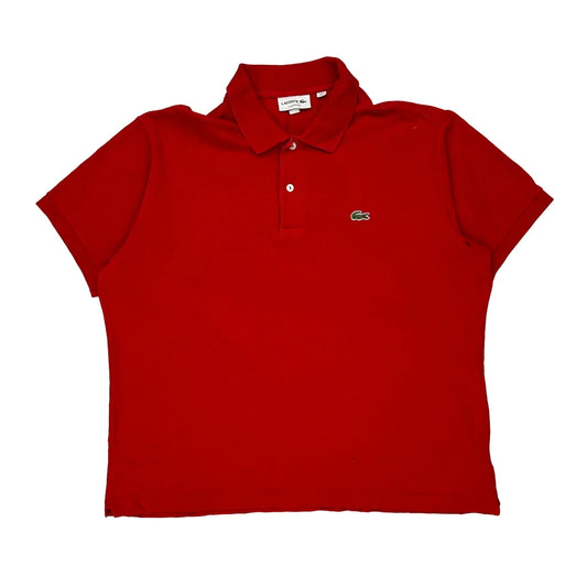 Lacoste Polo Shirt - XL Red Cotton
