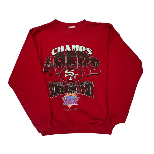 San Francisco 49Ers Spectator Graphic Sweatshirt - XL Red Cotton Blend