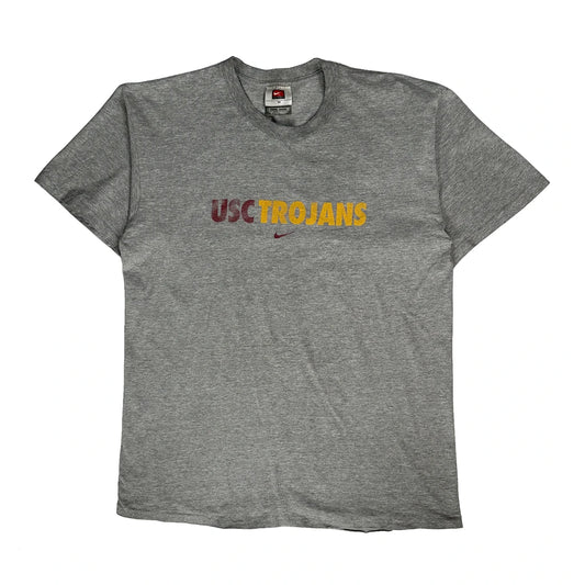 USc Trojans Nike College T-Shirt - Medium Grey Cotton