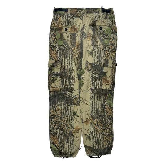 Mossy Oak Cargo Trousers - 32W 31L Camo Cotton