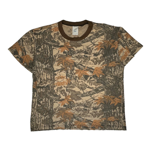 Unbranded Camo T-Shirt - 2XL Khaki Cotton