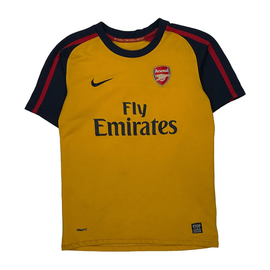 Arsenal Nike 2008-09 Away Football Shirt - XS Yellow Polyester