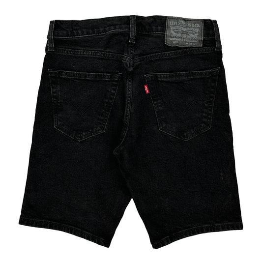 Levis Denim Shorts - 29W 10L Black Cotton