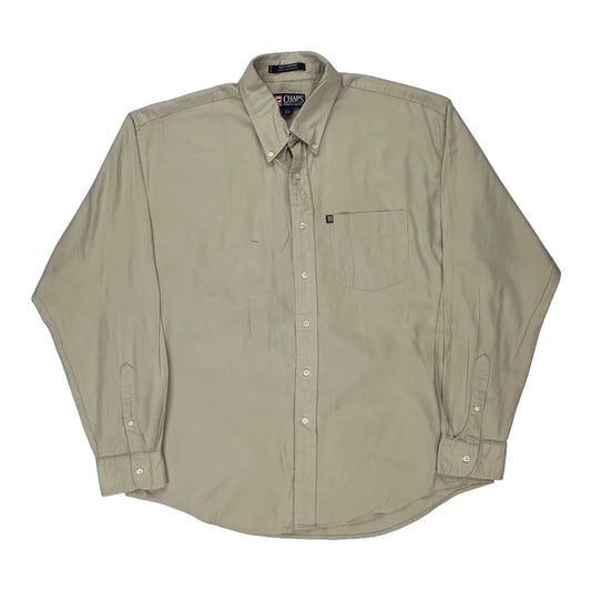 Chaps Ralph Lauren Shirt - XL Beige Cotton