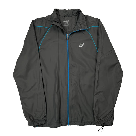 Asics Windbreaker - Medium Gray Polyester
