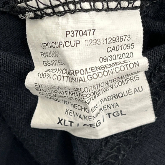 Dickies Tall T-Shirt - XL Black Cotton