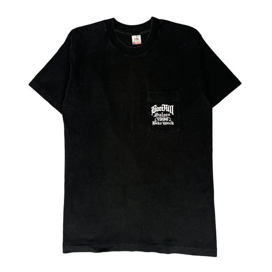 Bike Week Fruit Of The Loom Single Stitch T-Shirt - Large Black Cotton