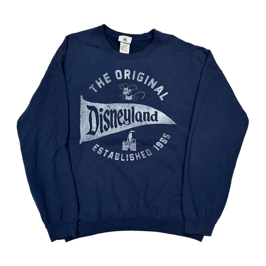Disney Graphic Sweatshirt - 2XL Navy Cotton Blend