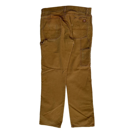 Dickies Carpenter Pants - 33W 31L Brown Cotton