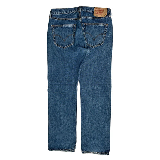 501 Levis Jeans - 33W 32L Blue Denim