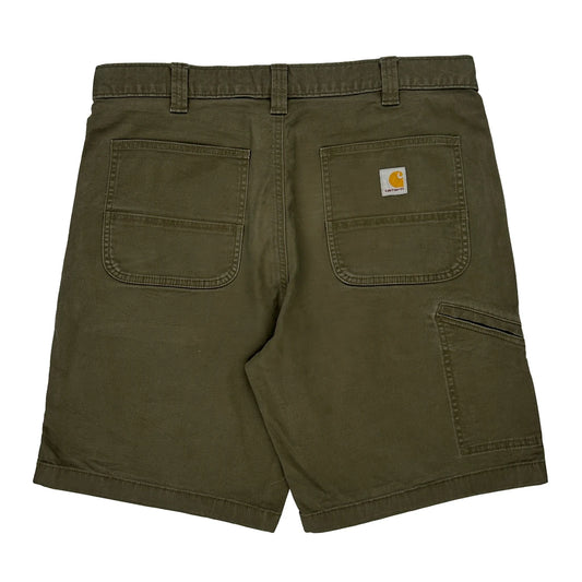 Carhartt Carpenter Shorts - 36W 10L Green Cotton