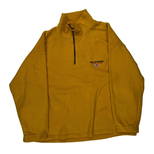Polo Sport Fleece - Large Yellow Polyester