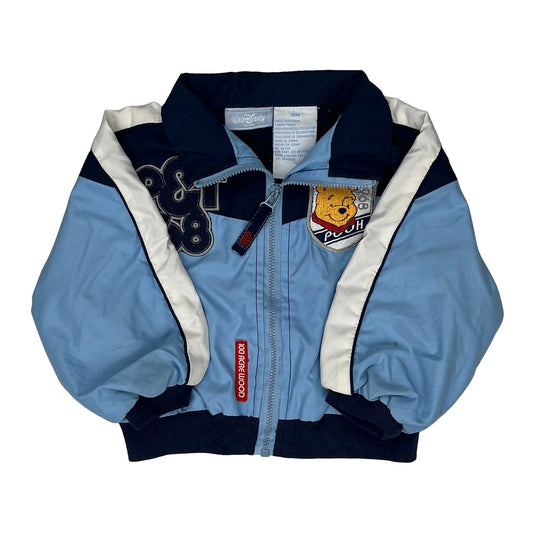 Vintage Age 18 Months Disney Graphic Bomber Jacket - 2XS Blue Polyester
