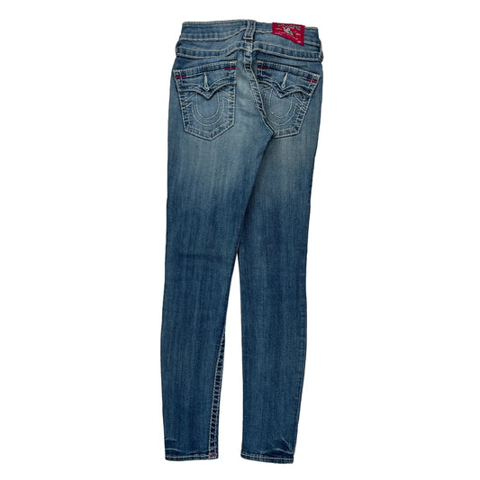 True Religion Skinny Jeans - 22W UK 0 Blue Cotton