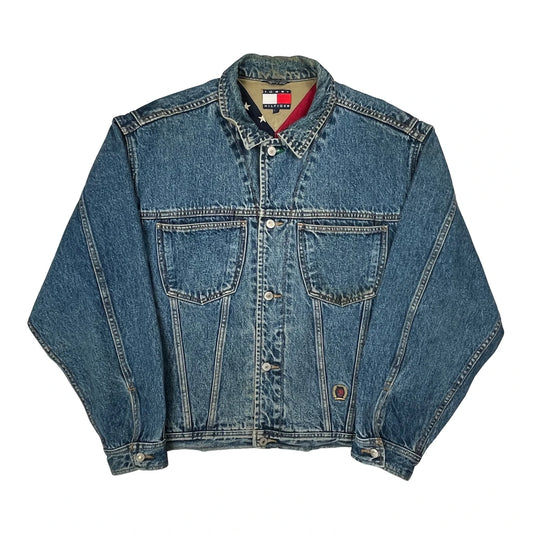 Vintage Tommy Hilfiger Denim Jacket - Large Blue Denim