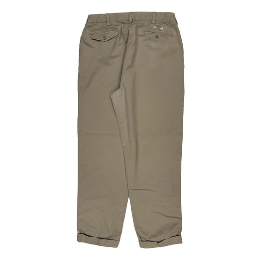 Polo By Ralph Lauren Pleated Chinos - 33W 30L Beige Cotton