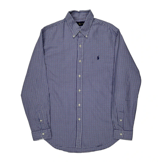 Ralph Lauren Checked Shirt - Medium Blue Cotton