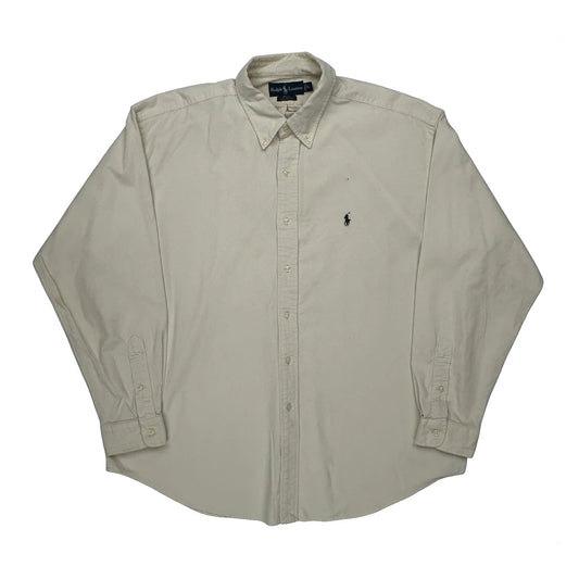 Ralph Lauren Shirt - XL Cream Cotton