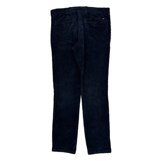 Tommy Hilfiger Cord Trousers - 32″ Waist Navy Cotton