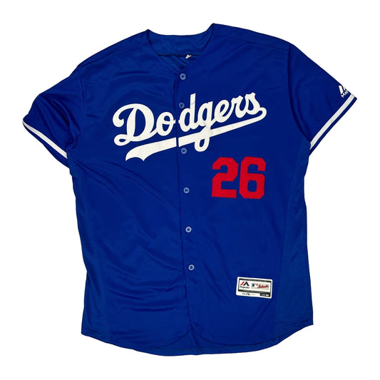 Chase Utley Los Angeles Dodgers Majestic Mlb Jersey - Small Blue Polyester