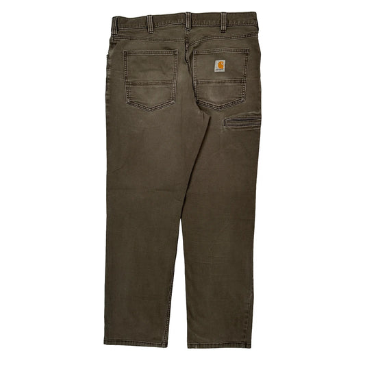 Carhartt Carpenter Trousers - 32W 30L Brown Cotton Blend