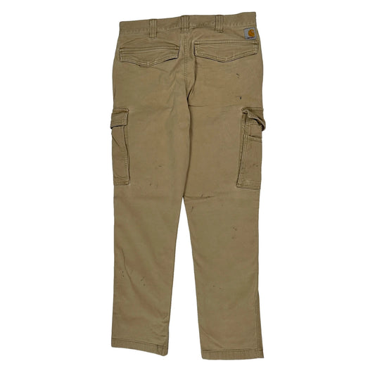 Carhartt Cargo Trousers - 31W 32L Beige Cotton