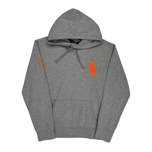 Polo By Ralph Lauren Hoodie - Large Grey Cotton Blend