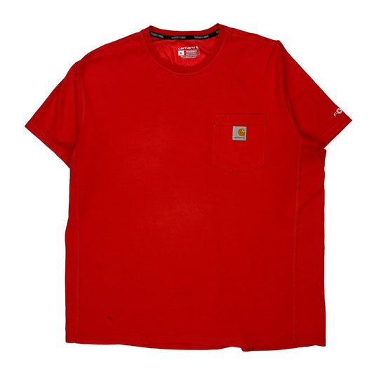 Carhartt T-Shirt - XL Red Cotton