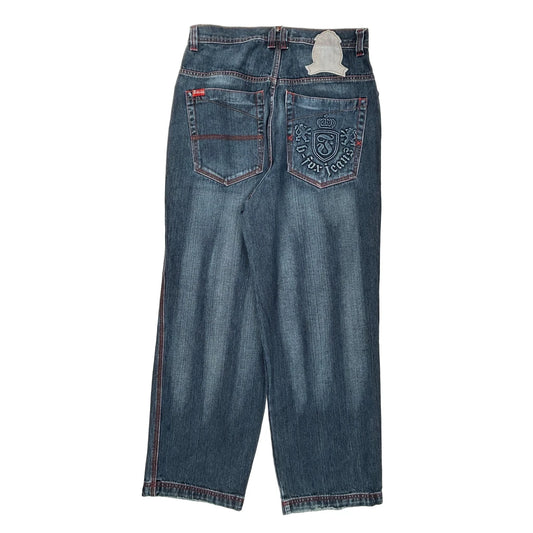 B-Fox Graphic Jeans - 33W 30L Blue Cotton