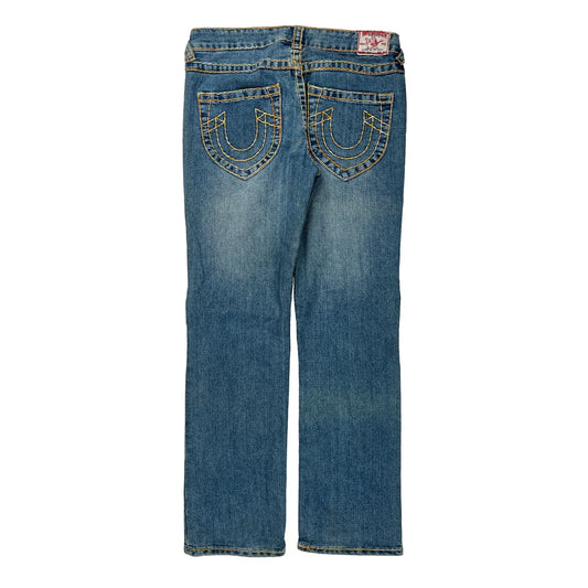 True Religion Contrast Stitch Jeans - 32W 31L Blue Denim