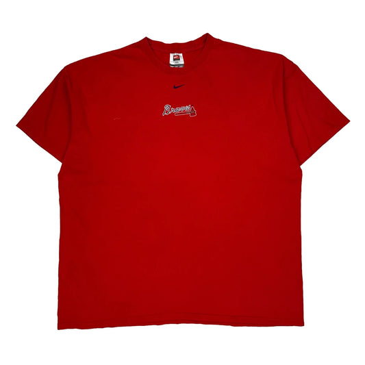 Braves Nike Mlb T-Shirt - 2XL Red Cotton