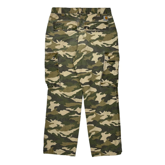 Carhartt Camo Cargo Trousers - 31W 30L Camo Cotton