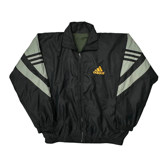 Adidas Windbreaker - Large Black Polyester