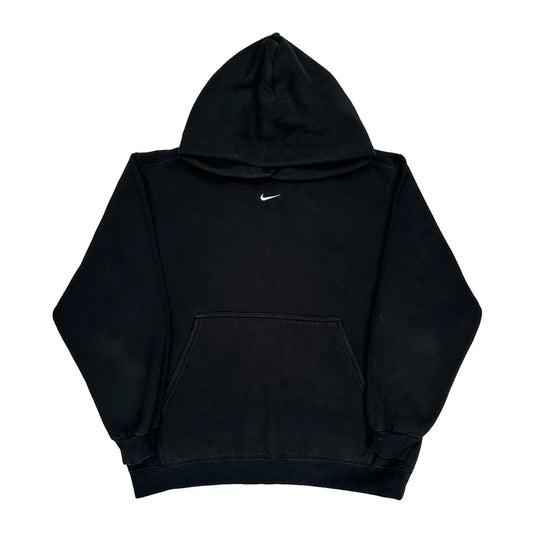 Made In USA Nike Centre Swoosh Hoodie - XS Black Cotton