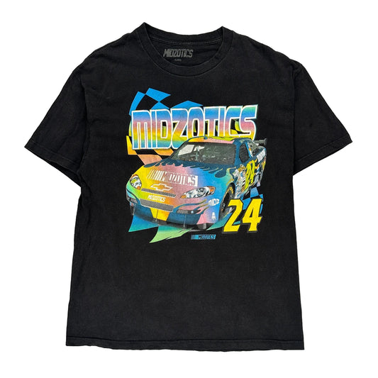 24 Midzotics Nascar T-Shirt - XL Black Cotton
