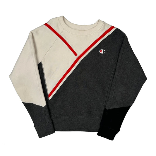 Reverse Weave Champion Contrast Stitch Sweatshirt - Small Grey Cotton