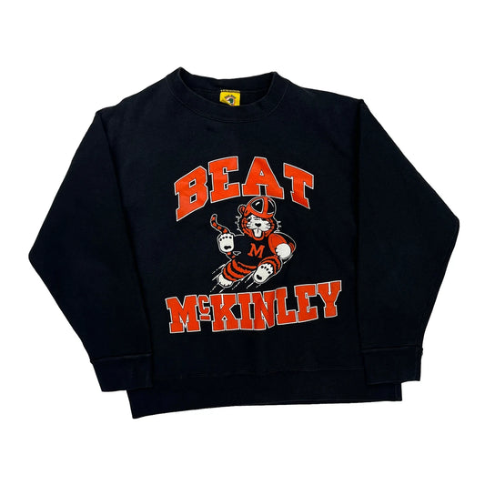 Duck Head Graphic Sweatshirt - Medium Black Cotton