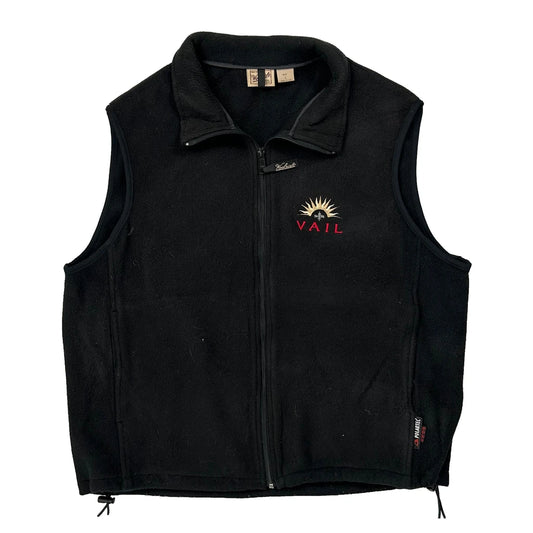 Vintage Made In USA Woolrich Fleece Jacket - Large Black Polyester