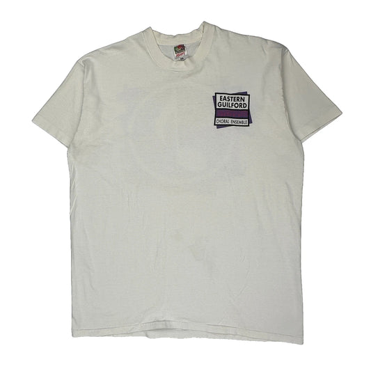 Fruit Of The Loom Graphic T-Shirt - 2XL White Cotton