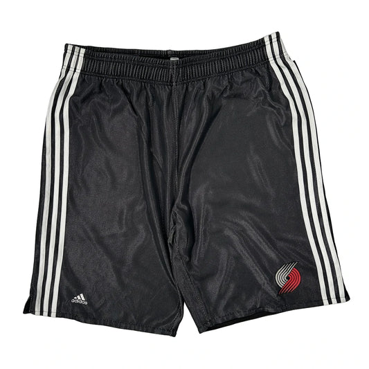 Portland Trail Blazers Adidas Graphic Sport Shorts - Medium Black Polyester