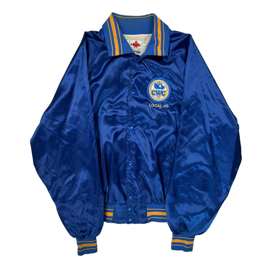 Local 45 Mw6 Bomber Jacket - XL Blue Polyester