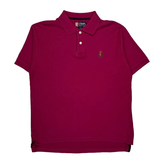 Chaps Ralph Lauren Polo Shirt - Medium Red Cotton