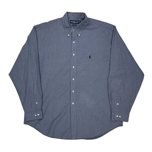 Ralph Lauren Checked Shirt - 2XL Blue Cotton