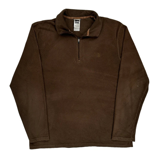 The North Face Fleece - Large Brown Polyester